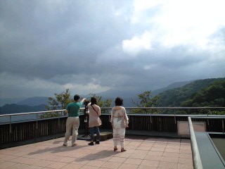 展望台にて