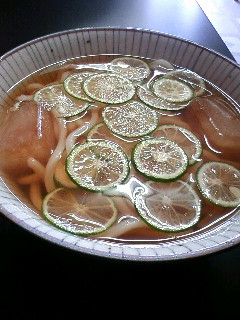 かぼすうどん