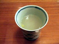 蕎麦湯（柚子入り）