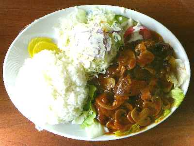 鶏肉の洋風煮定食