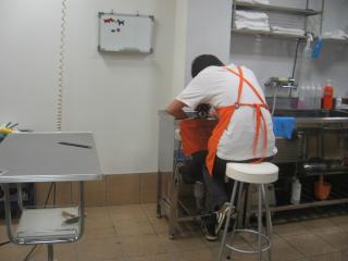 マイクロバブル温浴中でしゅ♪