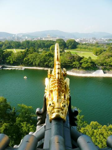 岡山城　天守閣チャチホコ