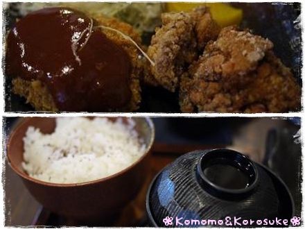 メンチと唐揚げ