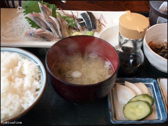 背黒いわしの刺身定食