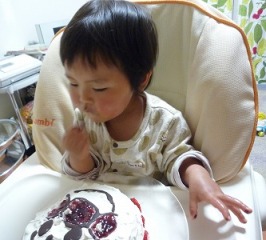 ケーキのお味見