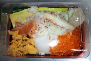 帆立もウニもあるよ