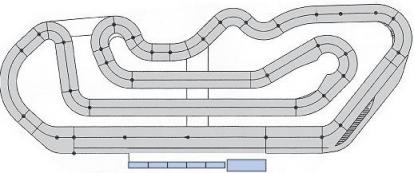 石野サーキットコースＭＡＰ（右回り）