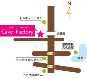 ＣａｋｅＦａｃｔｏｒｙマップ