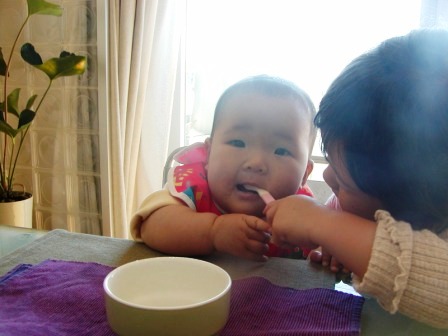 はじめました。離乳食。