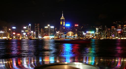 香港島の夜景　夜景モード