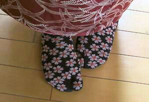 桜の足袋