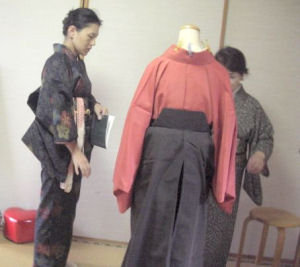 袴の特訓