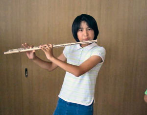 フルートの練習