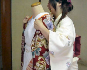 振袖の着付け