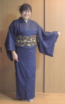 デニムの着物