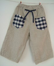 こども　リネンパンツ*