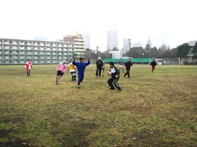 練習中