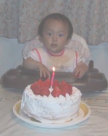 みいちゃん１歳ケーキ