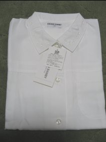 2006.12.15白前ボタン綿シャツ１３０