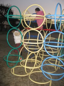 2007.1.9高くて降りられません・・・