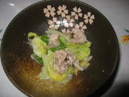 2009.3.10豚肉と野菜の重ね蒸し