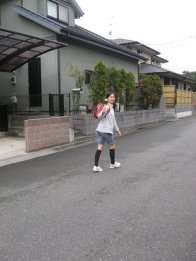 2009.3.13最後のランドセル姿のひかちゃん