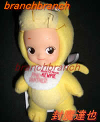 キューピー×ピンクパンサー　マスコット全４種　ローズオニール　イエロー