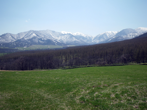 牧場より山脈