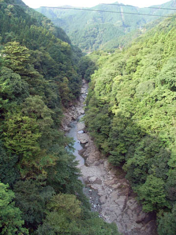 白川橋より荒川上流を望む