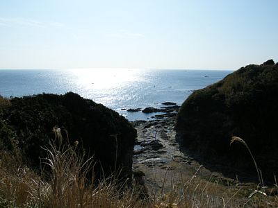 剱崎灯台付近からの眺望