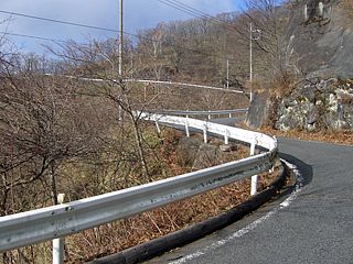 大胡赤城線　最後の九十九折り