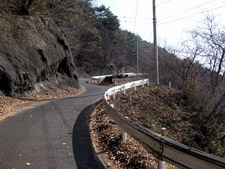 大胡赤城線　赤城温泉通過