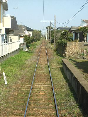 銚子電気鉄道車内より