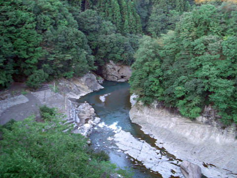 国道140号線　荒川橋より荒川下流方面