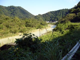 54号線(相模原愛川線)　愛川橋通過　中津川下流方面