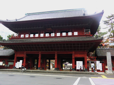 大門～増上寺三門へ～築地塀～三解脱門～銀杏の紅葉☆