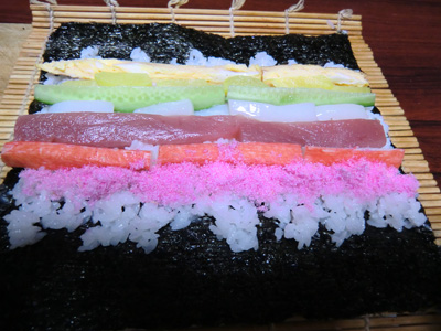 恵方巻を作る（男の料理）