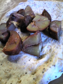 カット栗をいれてみたよ。