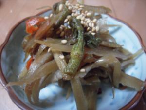 ずいきキンピラ