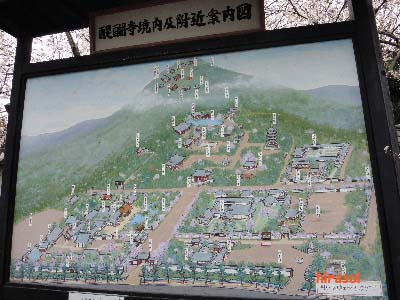 醍醐寺境内図