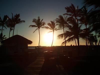 ワイコロアの海夕景1