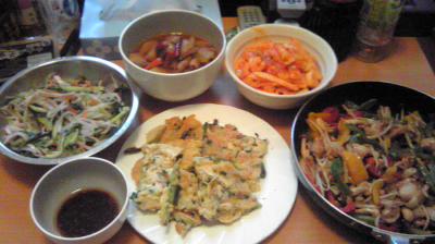 中華料理で晩さん