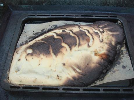 クロダイの塩釜焼できあがり～