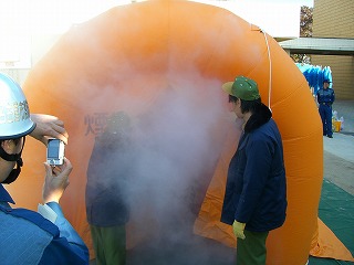 濃煙体験