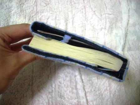 ブックカバー上から