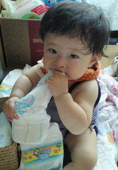 オムツ投げ一部始終