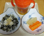 9/24の離乳食　夕食