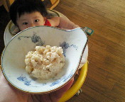 8/7の離乳食　午後