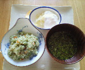 10/9の離乳食　朝食