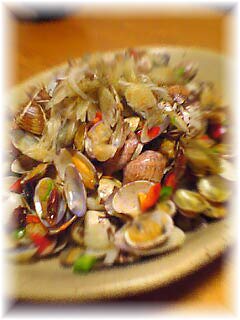 あさりのオイスターソース蒸し